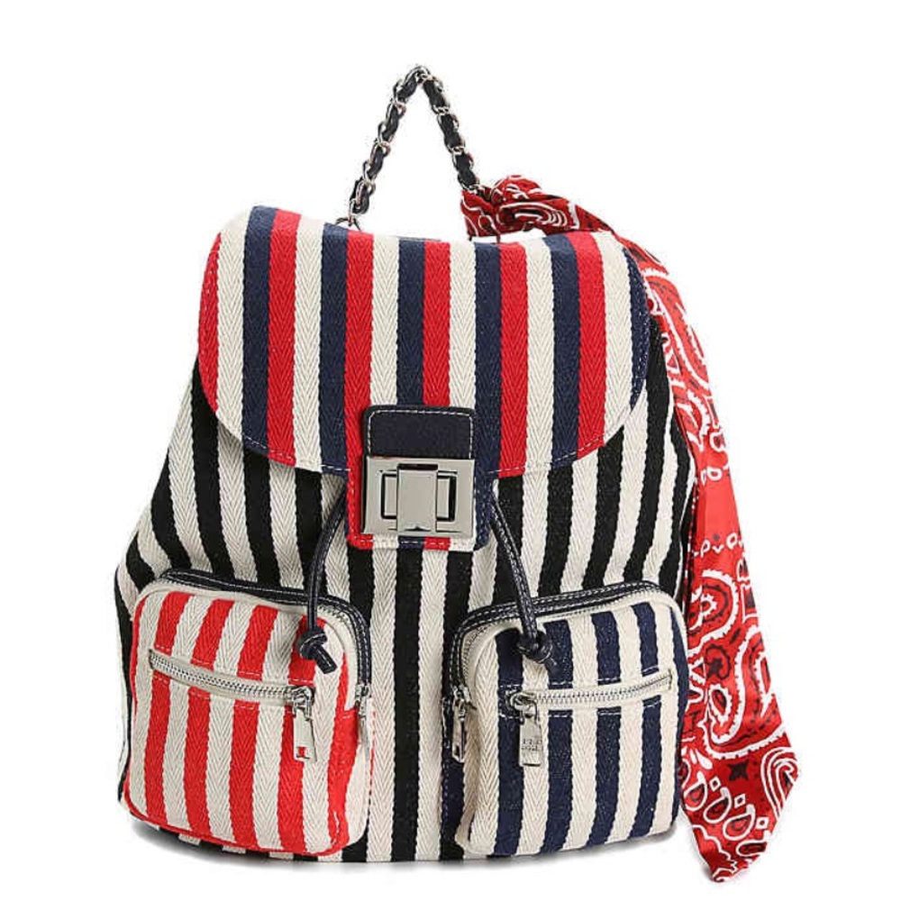 Steve Madden Stripe Drawstring Backpack - image 2